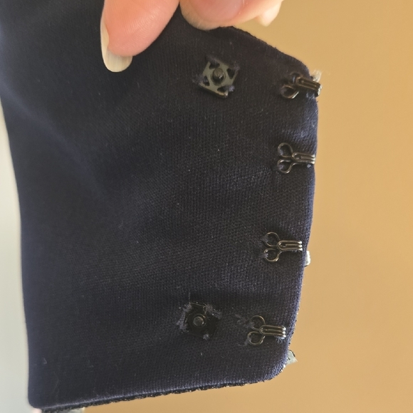 BEADED  Jovani Navy Open Back Embellished Cocktail Dress NWT size 4 - Picture 12 of 16